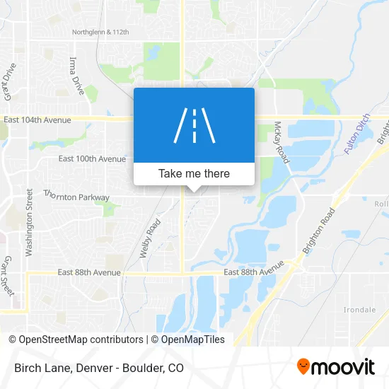 Mapa de Birch Lane