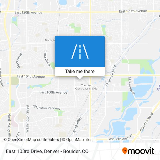 Mapa de East 103rd Drive