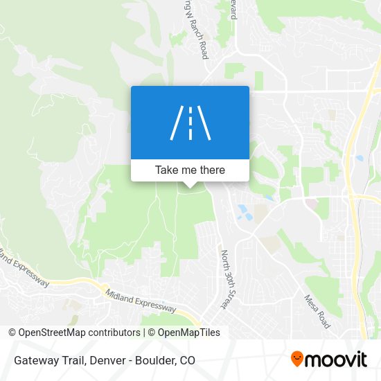 Mapa de Gateway Trail