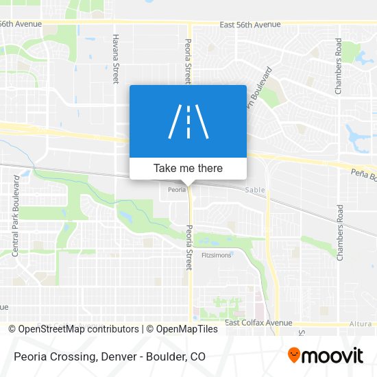 Peoria Crossing map