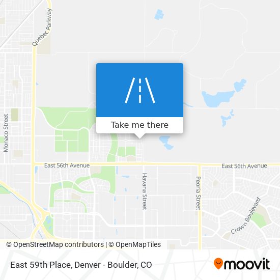 East 59th Place map