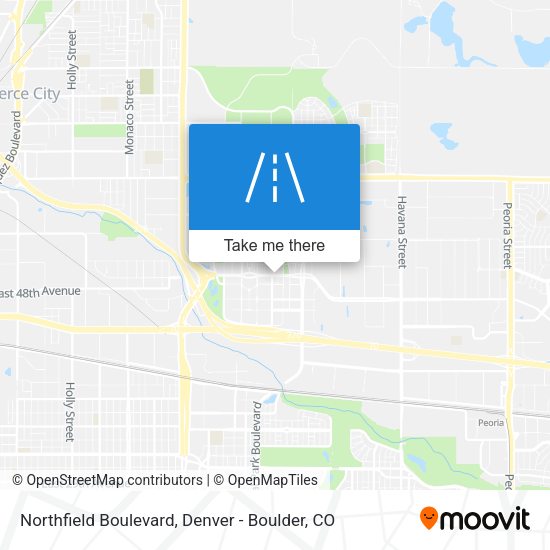 Northfield Boulevard map