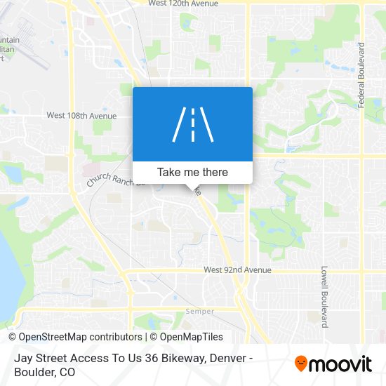 Mapa de Jay Street Access To Us 36 Bikeway