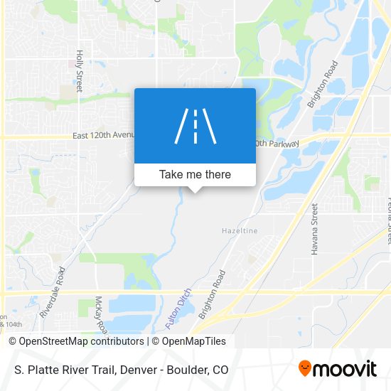 S. Platte River Trail map