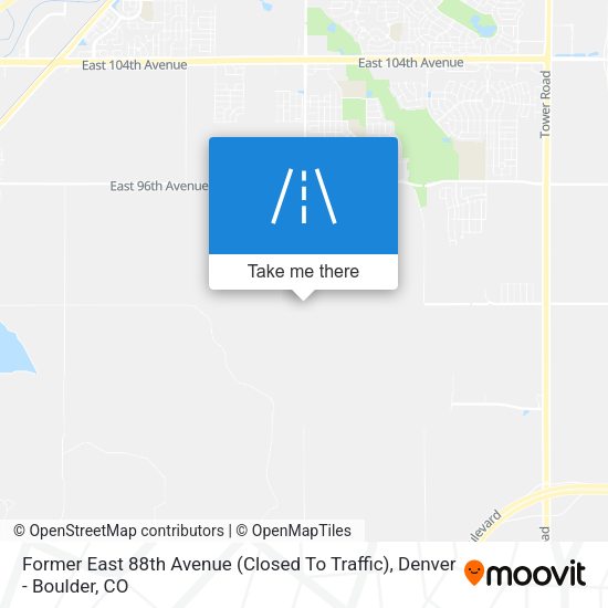 Former East 88th Avenue (Closed To Traffic) map