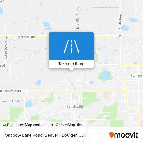 Shadow Lake Road map