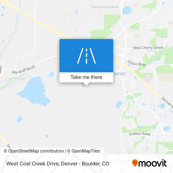 Mapa de West Coal Creek Drive