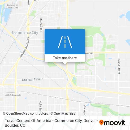 Travel Centers Of America - Commerce City map