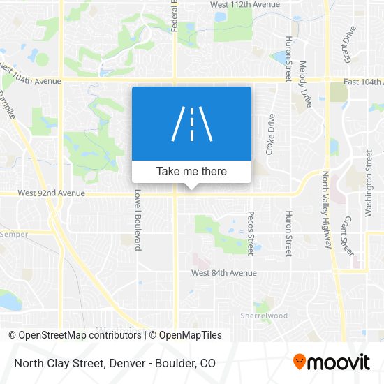 North Clay Street map