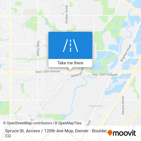 Spruce St. Access / 120th Ave Mup map