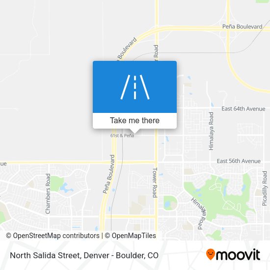 North Salida Street map