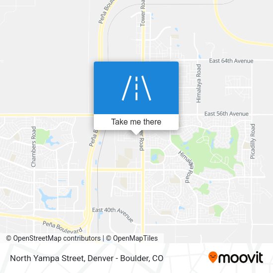 North Yampa Street map