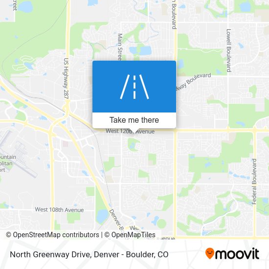 Mapa de North Greenway Drive