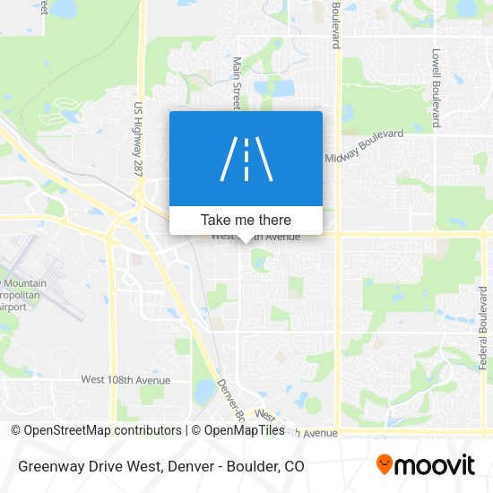 Mapa de Greenway Drive West