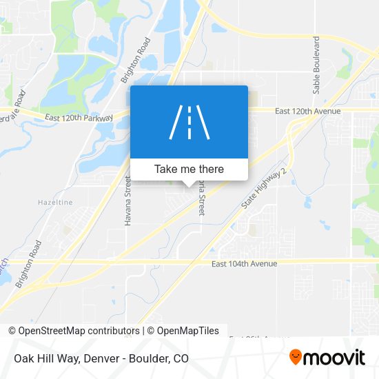 Oak Hill Way map