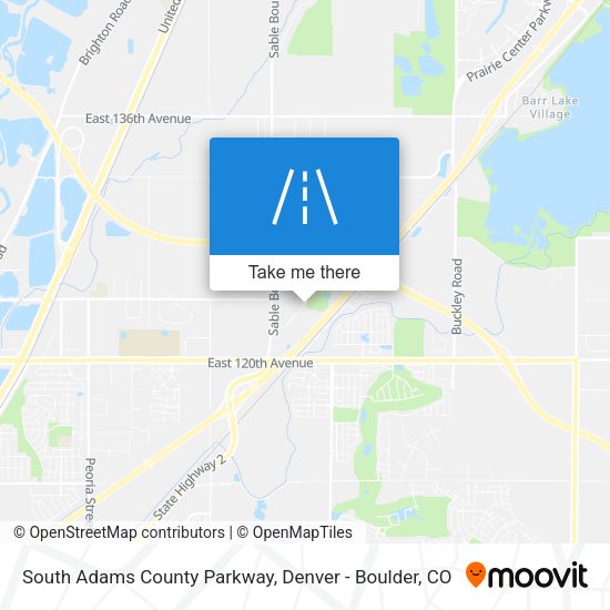 South Adams County Parkway map