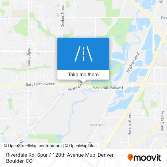 Riverdale Rd. Spur / 120th Avenue Mup map