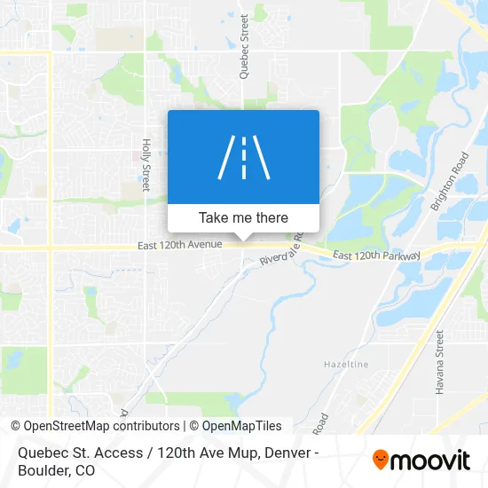 Quebec St. Access / 120th Ave Mup map