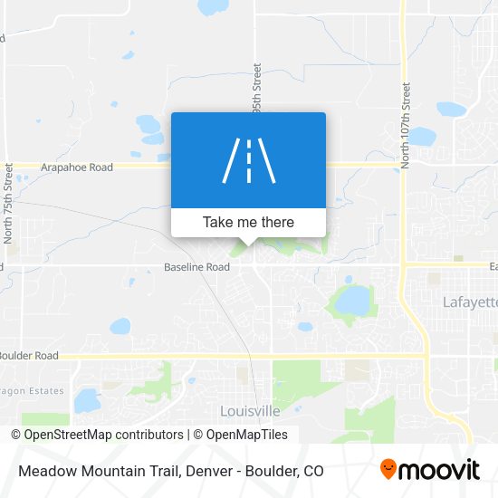 Mapa de Meadow Mountain Trail