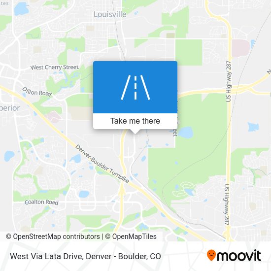 West Via Lata Drive map