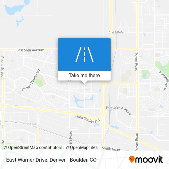 East Warner Drive map