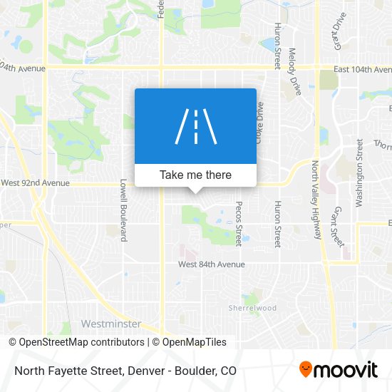 Mapa de North Fayette Street