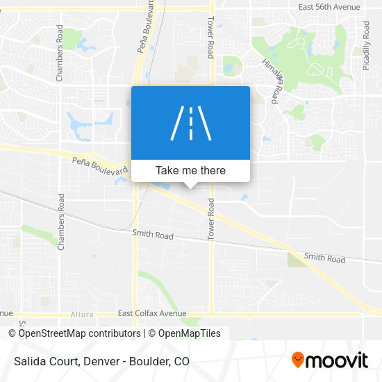 Salida Court map