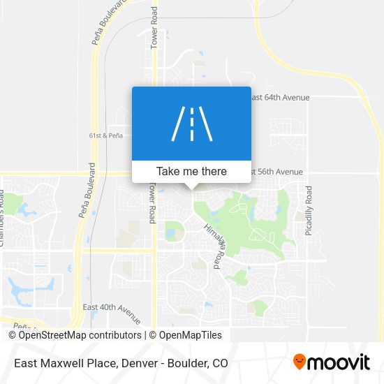 East Maxwell Place map