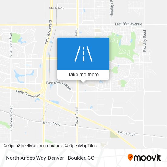 North Andes Way map