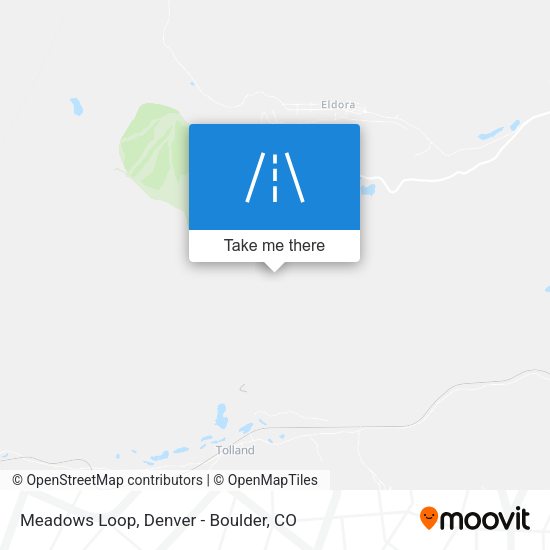 Meadows Loop map