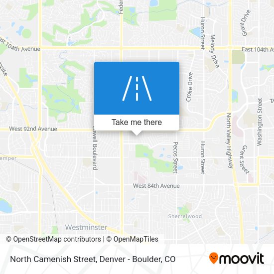 North Camenish Street map
