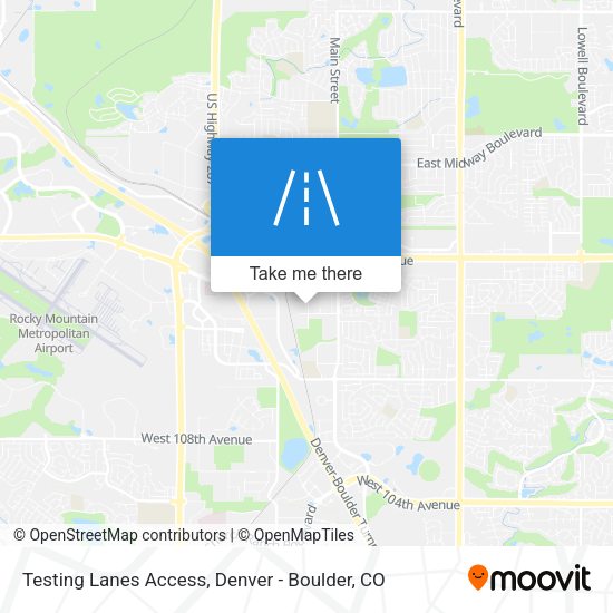 Testing Lanes Access map
