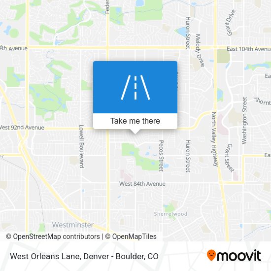 West Orleans Lane map