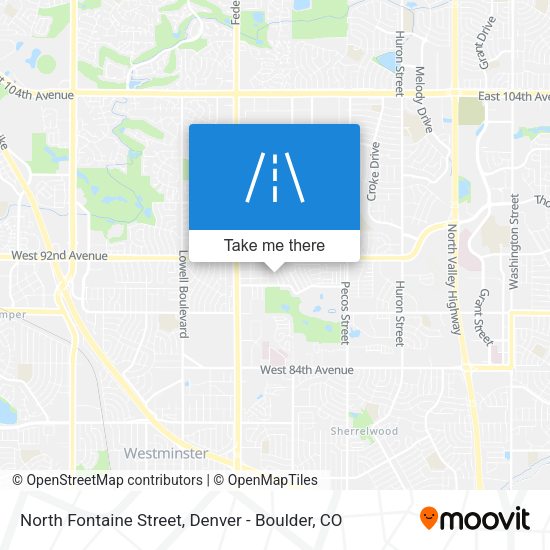 North Fontaine Street map