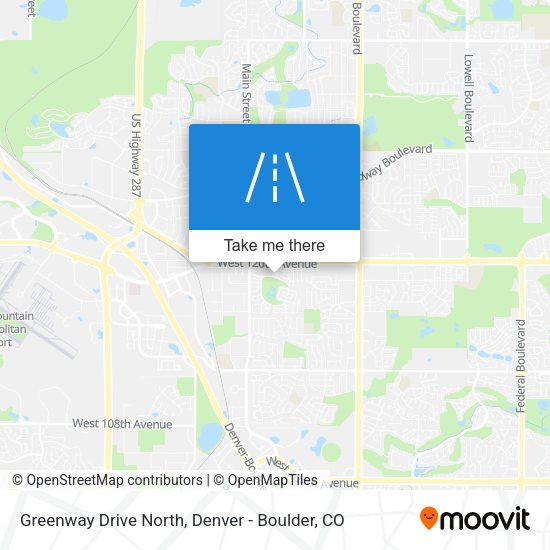 Greenway Drive North map