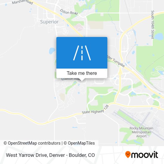 Mapa de West Yarrow Drive