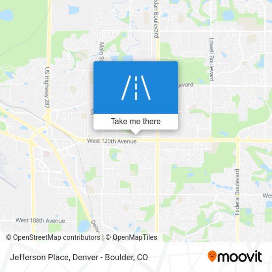 Mapa de Jefferson Place