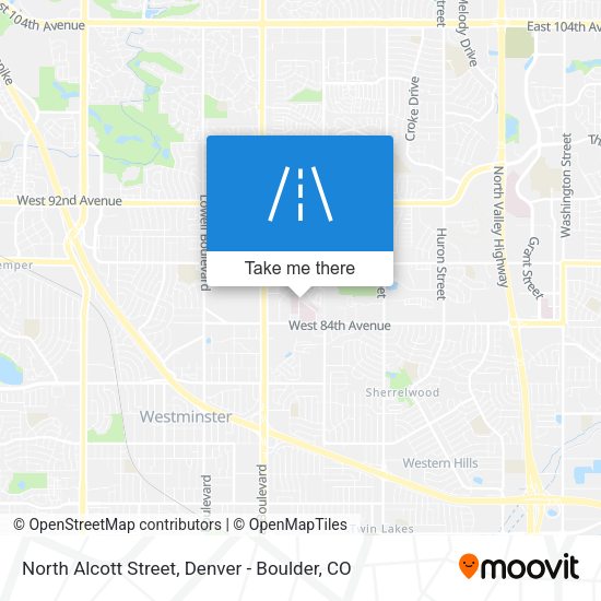 North Alcott Street map