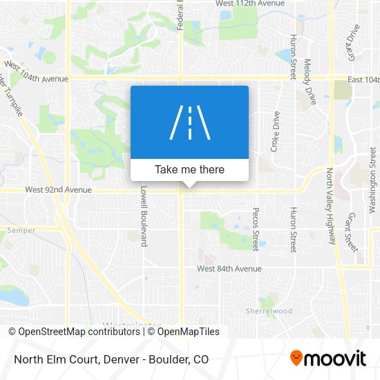 North Elm Court map