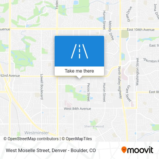 Mapa de West Moselle Street