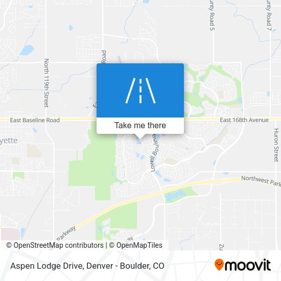 Mapa de Aspen Lodge Drive