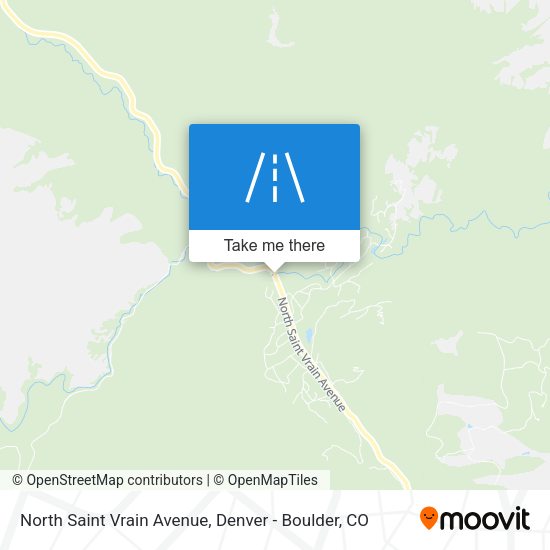 North Saint Vrain Avenue map