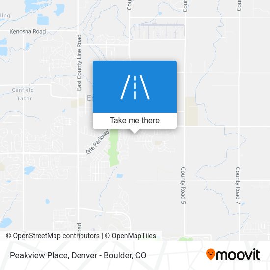 Mapa de Peakview Place