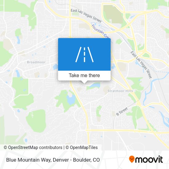 Blue Mountain Way map