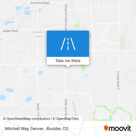 Mitchell Way map