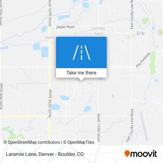 Laramie Lane map