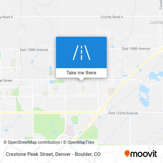 Mapa de Crestone Peak Street