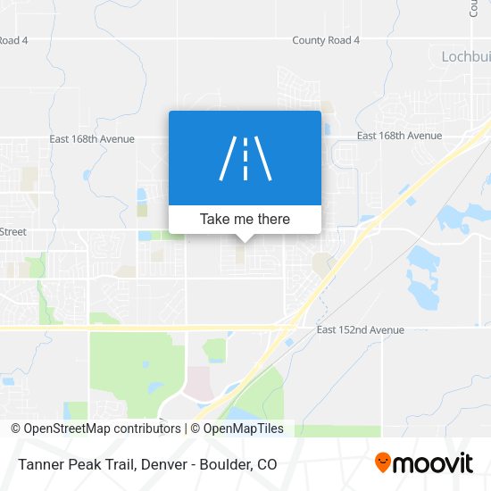 Mapa de Tanner Peak Trail