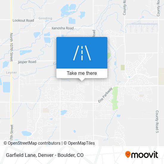 Garfield Lane map