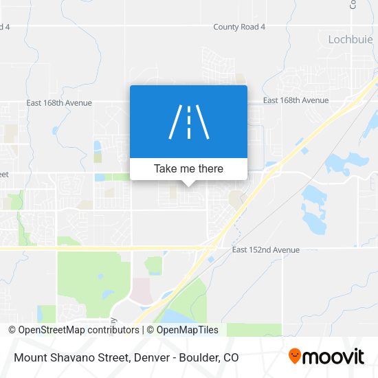 Mapa de Mount Shavano Street